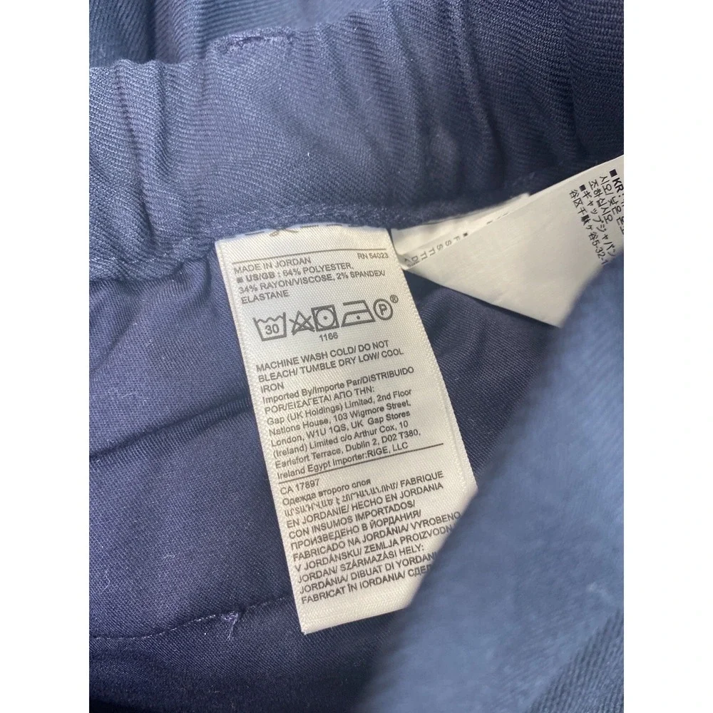 Banana Republic Men's Drawstring Pants NWT Size 38S (38x29) Navy Slim Casual